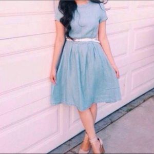 H & M Fit and flare jean dress